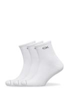 Ck Men Short Sock 3P Calvin Klein White