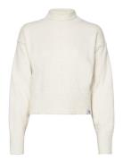 Boucle High Neck Sweater Calvin Klein Jeans Cream