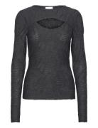 Long Sleeve T-Shirt With Structure Coster Copenhagen Black