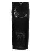 Sequin Midi Skirt Mango Black
