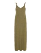 Long Lurex Dress Mango Green