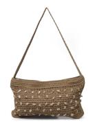 Crochet Bag With Shell Detail Mango Beige