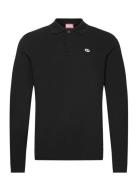 T-Smith-Ls-Doval-Pj Polo Shirt Diesel Black