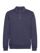 Onsceres 1/4 Zip Sweat Polo ONLY & SONS Navy