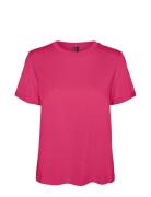 Vmpaula S/S T-Shirt Noos Vero Moda Pink