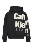 Blown-Up Logo Fleece Hoodie Calvin Klein Black