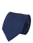 Solid Silk Tie Portia 1924 Navy