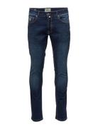 Steve Satin Jeans Morris Blue