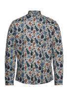 Aop Plain Shirt L/S Lindbergh Patterned