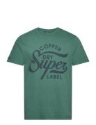 Copper Label Script Tee Superdry Green