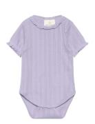 Body Ss Pointelle En Fant Purple