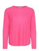 Curved Sweater Loose Tension Davida Cashmere Pink