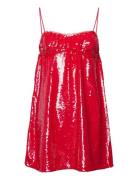 Sequins Ganni Red