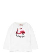 Kmgkita Reg L/S Heart Slit Top Box Kids Only White