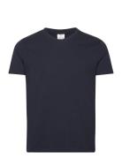 Basic Cotton V-Neck T-Shirt Mango Navy