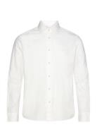 Slhregbond-Garment Dyed Shirt Ls Selected Homme White