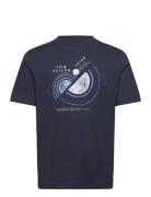 Printed T-Shirt Tom Tailor Navy