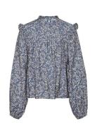 Vmiris Ls Crop Top Wvn Girl Vero Moda Girl Blue