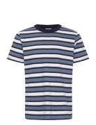 Cfthor Terry Striped Tee Casual Friday Blue