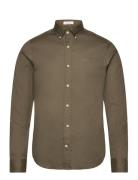 Slim Pinpoint Oxford Shirt GANT Khaki