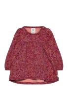 Petit Blossom L/S Dress Baby Müsli By Green Cotton Red
