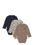 Bernie - Bodysuit 3-Pack Hust & Claire Patterned