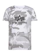 Basic T-Shirt Camo Alpha Industries White