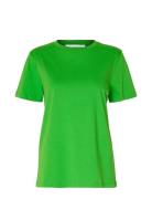 Slfmyessential Ss O-Neck Tee Noos Selected Femme Green