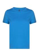 Vmpaula S/S T-Shirt Noos Vero Moda Blue