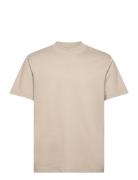 Slhrelaxcolman200 Ss O-Neck Tee S Selected Homme Beige