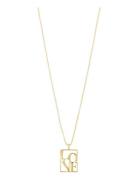 Love Tag Recycled Love Necklace Pilgrim Gold