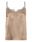 Rwjade Silk Strap Lace Top Rosemunde Brown