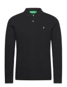 L/S Polo Shirt United Colors Of Benetton Black