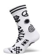 Random Rave Sneaker Sock Happy Socks White
