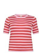 Kcmalia Wide Stripe Knit Kaffe Curve Red