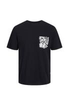 Jorlafayette Pocket Tee Ss Crew Neck Ln Jack & J S Black