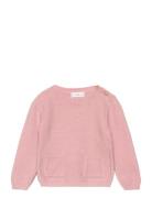 Knit Pockets Sweater Mango Pink