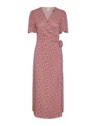 Yasalira Ss Long Wrap Dress S. Noos YAS Pink