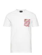Floral Print Pocket T-Shirt Lyle & Scott White