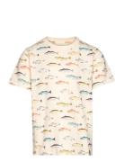 T-Shirt Ss Aop Minymo Cream