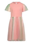Dress Ls W. Tulle Minymo Patterned