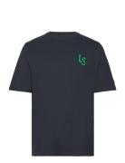 Ls Logo T-Shirt Lyle & Scott Sport Navy