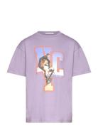 Over Printed T-Shirt Tom Tailor Purple