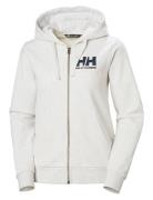 W Hh Logo Full Zip Hoodie 2.0 Helly Hansen White
