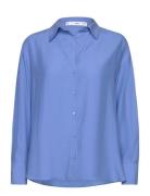 Lyocell Fluid Shirt Mango Blue