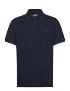 Millers River Tipped Pique Short Sleeve Polo Dark Sapphire Timberland ...