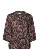 Kadorita Blouse Kaffe Brown