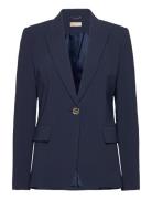 Fitted 1 Bttn Blazer Michael Kors Navy