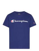 Crewneck T-Shirt Champion Blue