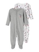 Nbnnightsuit 2P W/F Grey Mel Circus Noos Name It Patterned